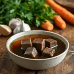 Side-by-side ingredients used to prepare bouillon and broth.